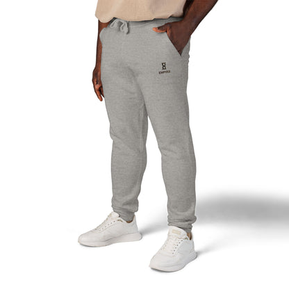 Embroidered Fleece Sweatpants — Cozy Olive Joggers