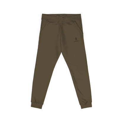 Embroidered Fleece Sweatpants — Cozy Olive Joggers