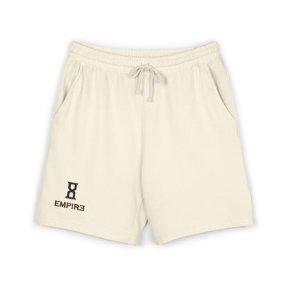 Fleece Sweat Shorts — EMPIRƎ 8 Logo Lightweight Garment-Dyed Lounge Shorts
