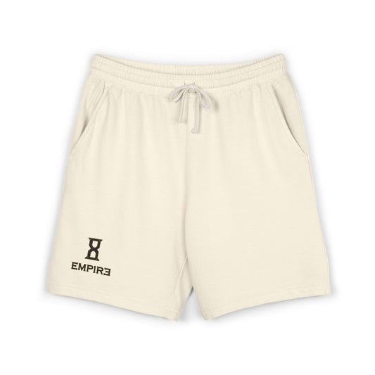 Fleece Sweat Shorts — EMPIRƎ 8 Logo Lightweight Garment-Dyed Lounge Shorts
