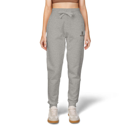 Embroidered Fleece Sweatpants — Cozy Olive Joggers