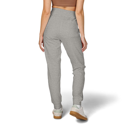 Embroidered Fleece Sweatpants — Cozy Olive Joggers