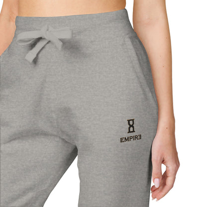 Embroidered Fleece Sweatpants — Cozy Olive Joggers