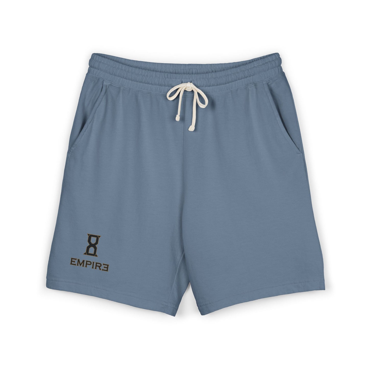 Fleece Sweat Shorts — EMPIRƎ 8 Logo Lightweight Garment-Dyed Lounge Shorts