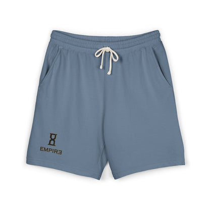 Fleece Sweat Shorts — EMPIRƎ 8 Logo Lightweight Garment-Dyed Lounge Shorts