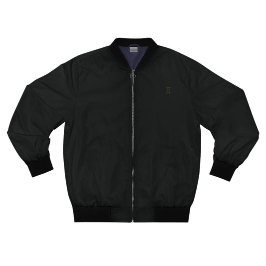 Men’s Black Bomber Jacket — Classic Lightweight Zip Jacket - EMPIRE 8