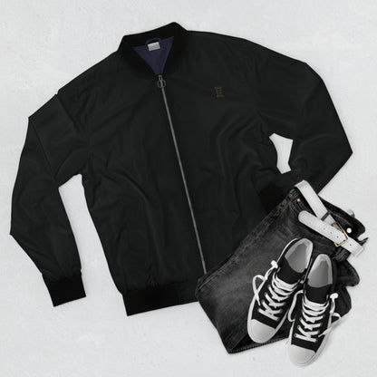 Men’s Black Bomber Jacket — Classic Lightweight Zip Jacket - EMPIRE 8