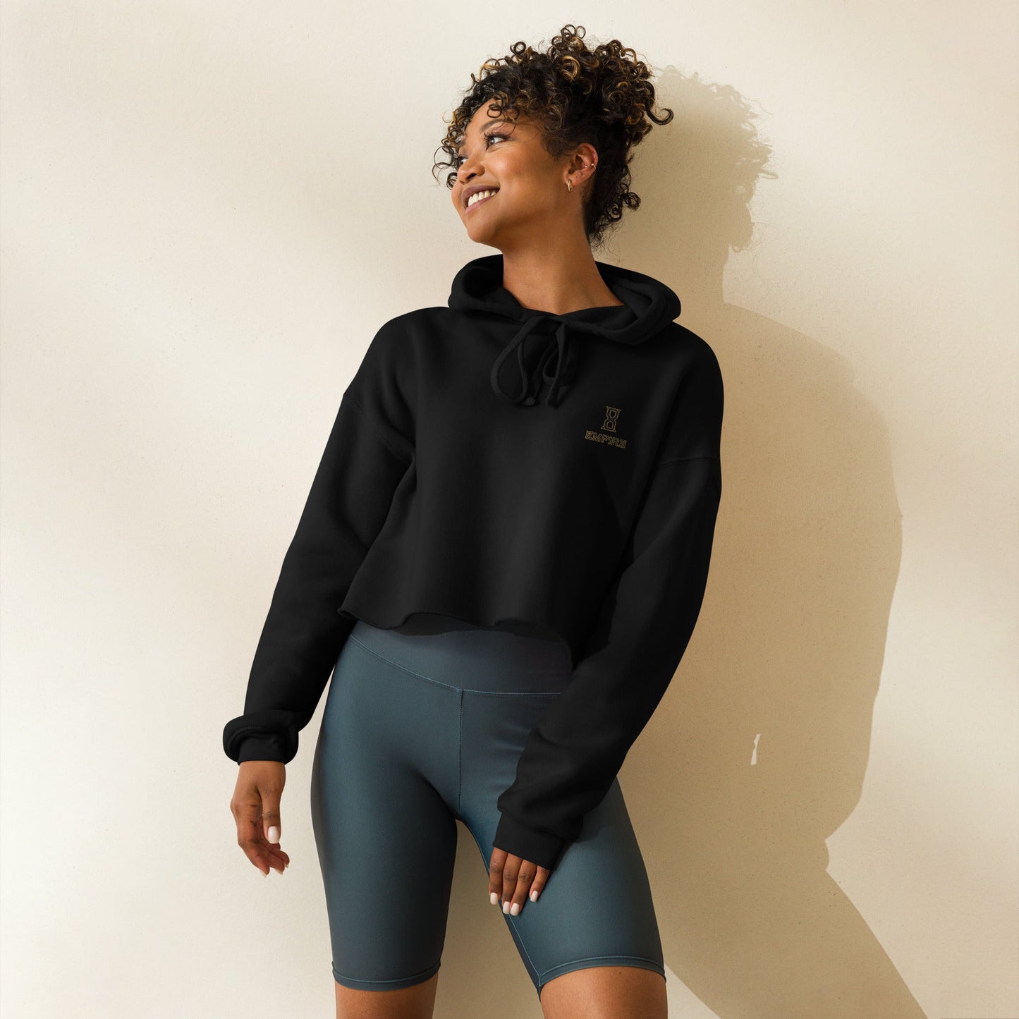 EMPIRE 8 Crop Hoodie – Washed Streetwear Hoodie for Everyday Wear - EMPIRE 8
